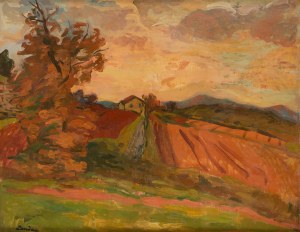 Zygmunt Landau (1898 Łódź - 1962 Tel Aviv), Landscape from the South of France