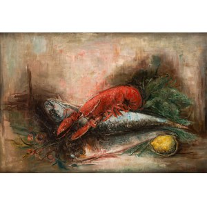 Marc Sterling (1898 Rosja - 1976 Paryż), Martwa natura z homarem, około 1930