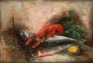 Marc Sterling (1898 Russia - 1976 Paris), Still life with lobster, circa 1930