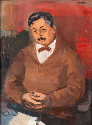 Rajmund Kanelba (Kanelbaum) (1897 Warsaw - 1960 London), Portrait of Shalom Ash