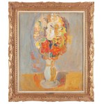 Maurice Blond (1899 Łódź - 1974 Clamart we Francji), Martwa natura z wazonem z kwiatami, 1940/1970