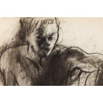 Joachim Weingart (1895 Drohobycz - 1942 Auschwitz), Siedzący mężczyzna (recto) / Studium żeńskich aktów (verso), około 1930