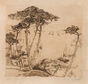 Jan Rubczak (1884 Stanisławów - 1942 Auschwitz), „Port w Audierne w Bretanii”