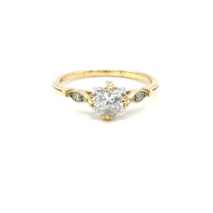 2.92 GR NATURAL DIAMOND GOLD RING - 1006 NAT 18K