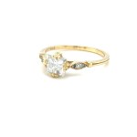 2.92 GR NATURAL DIAMOND GOLD RING - 1006 NAT 18K