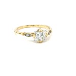 2.92 GR NATURAL DIAMOND GOLD RING - 1006 NAT 18K