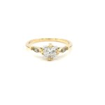 2.92 GR NATURAL DIAMOND GOLD RING - 1006 NAT 18K
