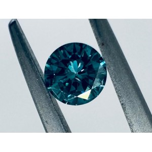 NATURAL POLISHED DIAMOND 0.23 FANCY INTENSE BLUE* - SI1 - AI30701-2