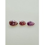 3 NATURAL POLISHED DIAMONDS 0.24 FANCY DEEP PINK - I1 - I2 - F40801-18