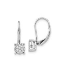 18K GOLD EARRINGS WITH NATURAL DIAMONDS FOR 0.15 CT - 850 NAT