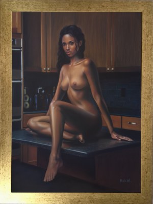 Katarzyna Rekiel, Nude in the kitchen, 2025