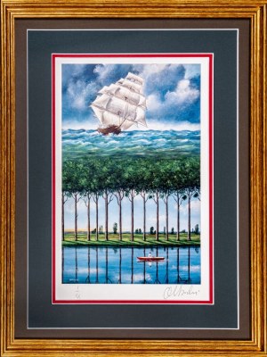 Rafal Olbinski, I sail to you I of XX, 2025