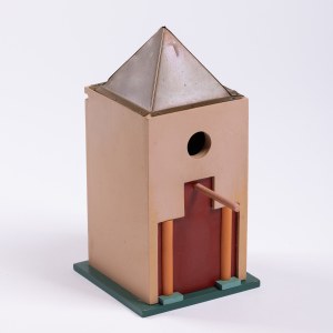 Aldo Rossi style birdhouse, 1980s.