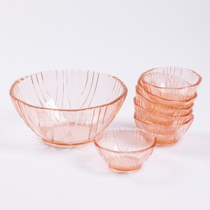 Rosaline bowl and legged salad bowls - 7 items, 