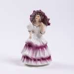 Lady with an umbrella, Jan Jezela Noble Ceramics Factory in Katowice, 1980s.