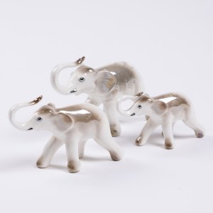 Porcelain elephants - 3 items