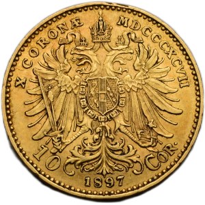 FJI. 1848-1916, 10 crowns 1897 p.z.