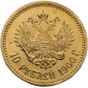 Rusko, Mikuláš II. 1894 - 1917, 10 rubl 1900 (ФЗ)