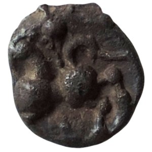 Keltové - Bójové, předoppidální období, quinar, stylizovaný kůň/ornament 1,75g/12x10,5mm