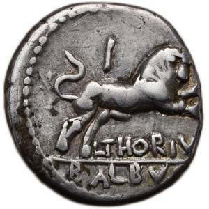 L.Thorius Balbus, 105 BC, AR denarius