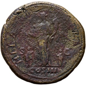 Hadrián 117-138, AE sestercius, Rím