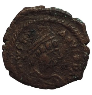 Justinian I. 527-565, AE decanummium Constantinople