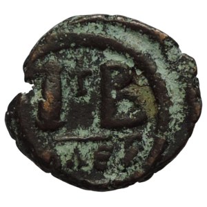 Justinian I. 527-565, AE 12 nummi Alexandria