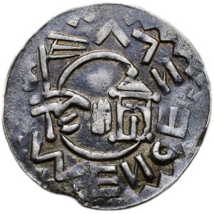 Vratislav II. 1061-1092, denarius Cach 354 high crown