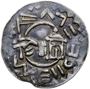Vratislav II. 1061-1092, denarius Cach 354 high crown