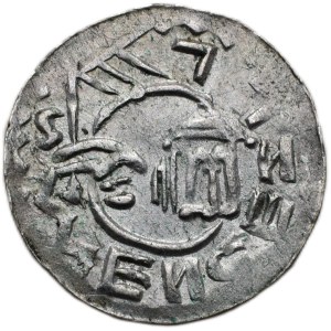 Vratislav II. 1061-1092, denarius Cach 354 broad crown