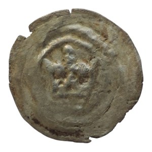 Charles IV. 1346-1378, Hollow penny with lily crown, Kutná Hora, 0,27g/16mm Smolík tab. VII/5, Castelin p. 94, no. 27b RRR