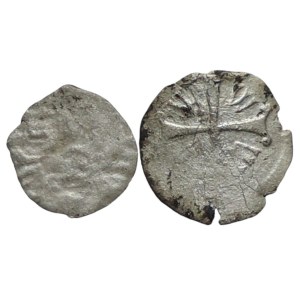 Jošt, Margrave of Moravia 1375-1411, penny IO/w in angles of cross