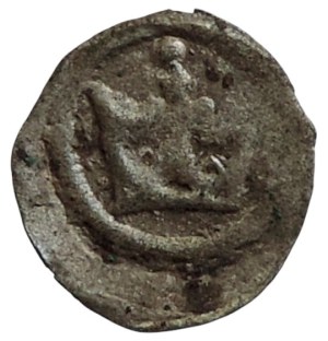 George of Poděbrady 1457-1471, penny with crown