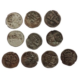 Ferdinand I. 1526-1564, small penny R-F-P b.l. various variants