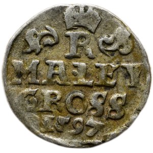Rudolf II. 1576-1612, malý groš 1597, Praha-Erckerová