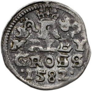 Rudolf II. 1576-1612, small groschen 1582, České Budějovice-Schönfeld