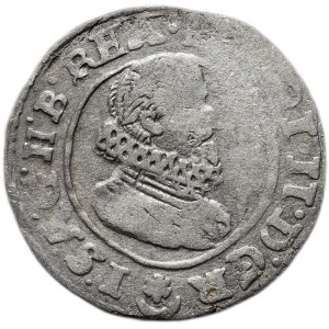 Ferdinand II. 1619-1637 (mince dobrého zrna), 3 krejcar 1628 Praha-Hübmer
