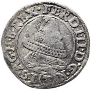 Ferdinand II. 1619-1637 (mince dobrého zrna), 3 krejcar 1633 Praha-Schuster