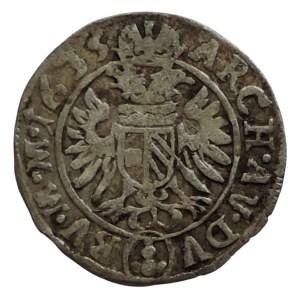 Ferdinand II. 1619-1637 (mince dobrého zrna), 3 krejcar 1635 Praha-Schuster