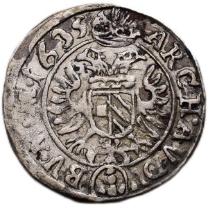 Ferdinand II. 1619-1637 (mince dobrého zrna), 3 krejcar 1635 Praha-Schuster
