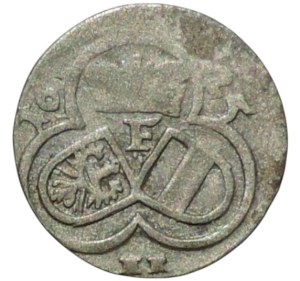 Ferdinand II. 1619-1637 (coins of good grain), 1/2 krejcar 1625 HR Vratislav-Riedel, MCC 1047