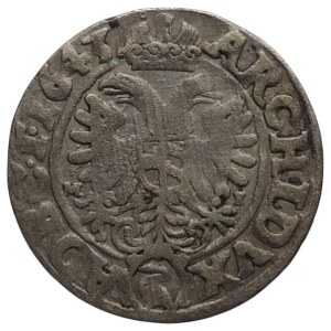 Ferdinand III. 1637-1657, 3 krejcar 1643 Vratislav
