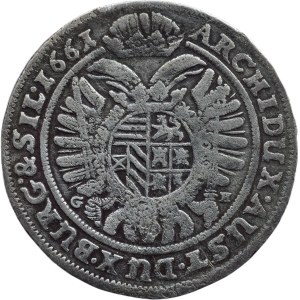 Leopold I. 1657-1705, XV krejcar 1661 GH Vratislav-Hübner