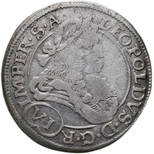 Leopold I. 1657-1705, VI krejcar 1691 MV Praha - Waist