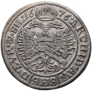 Leopold I. 1657-1705, VI krejcar 1676 SHS Vratislav - Hammerschmidt