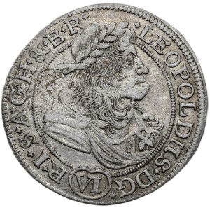 Leopold I. 1657-1705, VI krejcar 1680 SHS Vratislav - Hammerschmidt