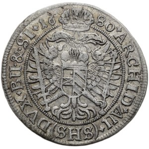 Leopold I. 1657-1705, VI krejcar 1680 SHS Vratislav - Hammerschmidt