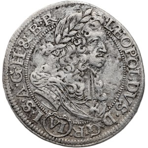 Leopold I. 1657-1705, VI krejcar 1689 SHS Vratislav - Hammerschmidt