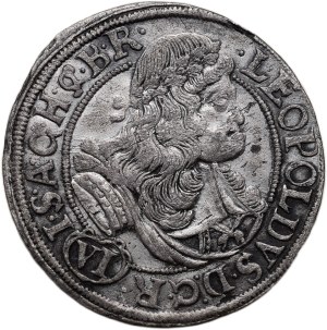 Leopold I. 1657-1705, VI krejcar 1677 CB Shore without sign - Brettschneider