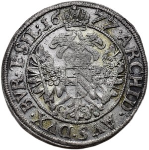 Leopold I. 1657-1705, VI krejcar 1677 CB Shore without sign - Brettschneider